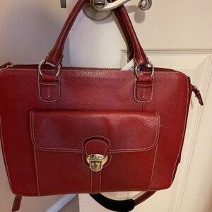 Franklin Covey Red/Burgundy Laptop Bag Planner Notebook Bag
